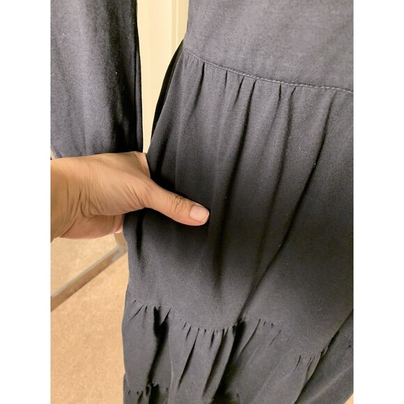 Eshakti Wayward Fancies Boho Maxi Embroidered Dress Size Large Pockets Whimsy - Picture 9 of 14